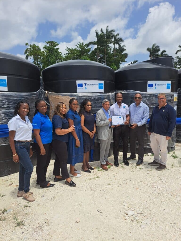 UNICEF donates 30 water tanks to boost resilience in western Jamaica