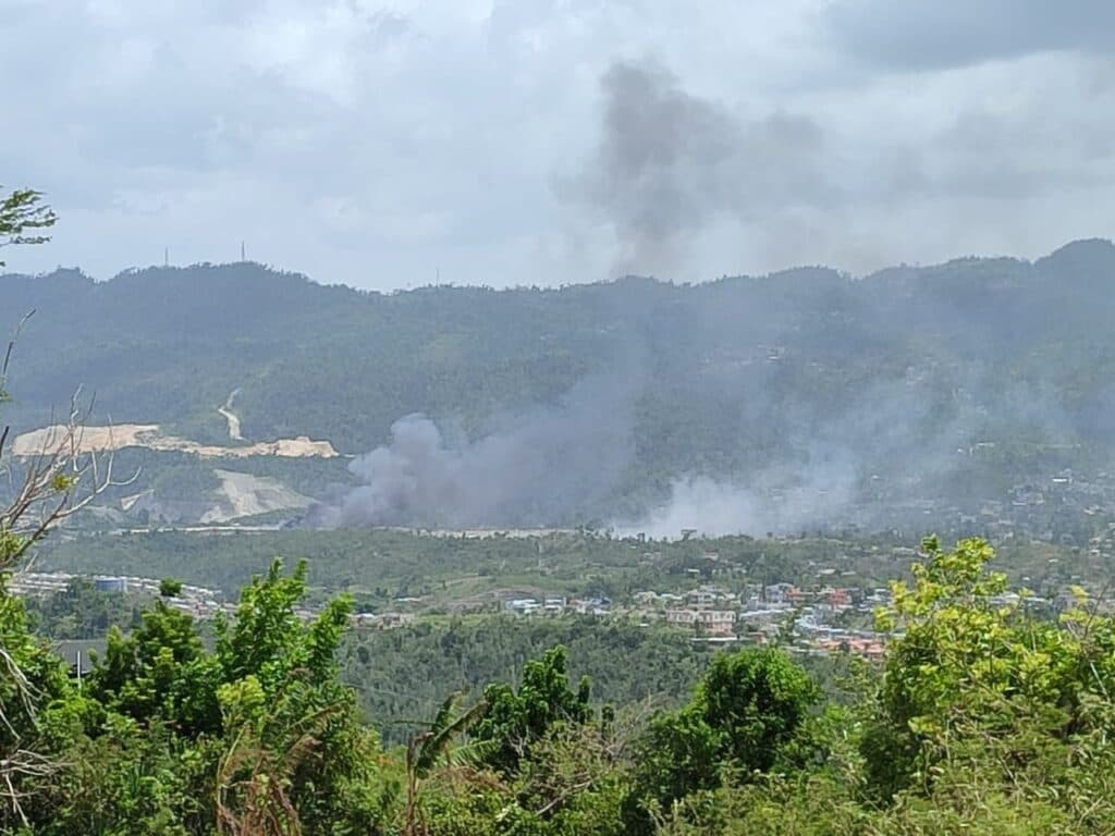Fire raging at Retirement landfill again