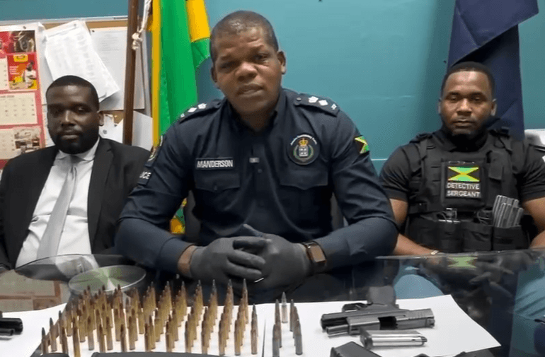 Police seize assault rifle, three handguns in St Andrew South operation