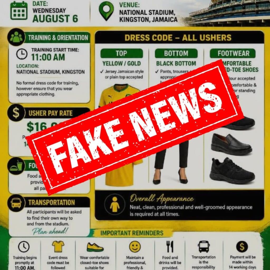 Fake Grand Gala usher ad circulating, JCDC warns