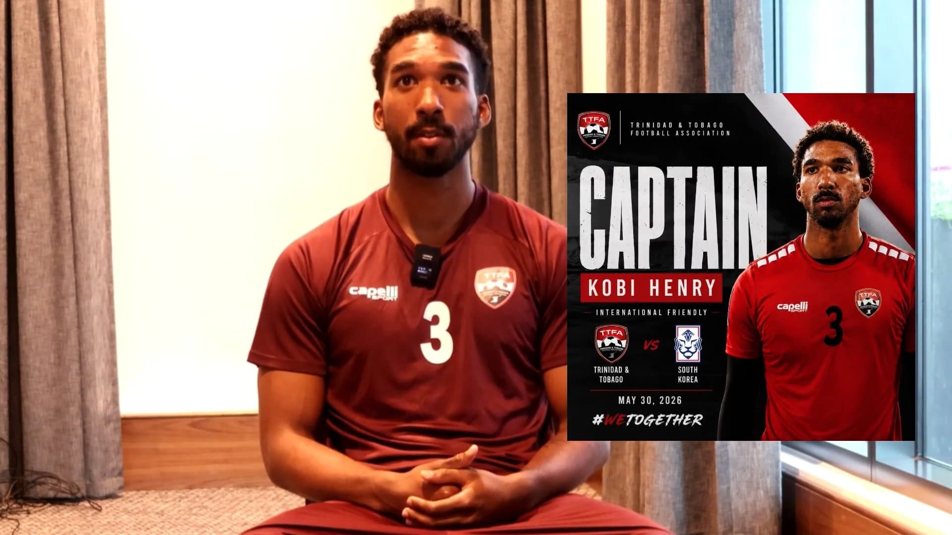 Kobi Henry Named T&T Captain For South Korea Friendly